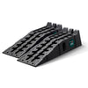 2er Set Auffahrrampe PKW bis 5T PP 91x30.5x22cm Schwarz - VOUNOT DE