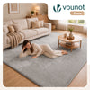 Weicher Kurzflor Teppich Wohnzimmer mit AntirutschmatteV 200x300 cm Grau