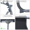 2er Set Sonnenliege mit Dach, 190 x 58 x 27 cm Schwarz - VOUNOT DE