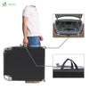 2er Set Sonnenliege mit Dach, 190 x 58 x 27 cm Schwarz - VOUNOT DE