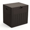 126L Gartenbox Aufbewahrungsbox Garten 56 x 43 x 53 cm, Holzoptik Braun - VOUNOT DE