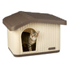 Katzenhaus & Hundehütte Indoor Outdoor, Haustierhaus Winterfest und Wetterfest 60 x 51 x 41 cm, Beige - VOUNOT DE