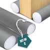 2er Set Türdichtung unten, zuschneidbare Zugluftstopper für Türen, 96 cm, Grau - VOUNOT DE