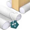4er Set Türdichtung unten, zuschneidbare Zugluftstopper für Türen, 96 cm, Weiß - VOUNOT DE