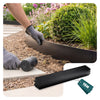 Rasenkante verzinkt Metall 15m, Beeteinfassung 100x13cm, 15 Stück, Schwarz - VOUNOT DE