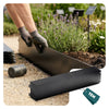 Rasenkante verzinkt Metall 15m, Beeteinfassung 100x18cm, 15 Stück, Schwarz - VOUNOT DE
