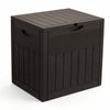 126L Gartenbox Aufbewahrungsbox Garten 56 x 43 x 53 cm, Rattan-Optik Braun - VOUNOT DE