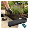 Rasenkante verzinkt Metall 25m, Beeteinfassung 100x18cm, 25 Stück, Schwarz - VOUNOT DE
