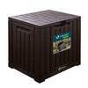 126L Gartenbox Aufbewahrungsbox mit integriertem 56 x 44 x 53 cm, Braun