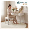 Weicher Kurzflor Teppich Wohnzimmer mit Antirutschmatte ф160 cm Beige