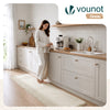 Weicher Kurzflor Teppich Wohnzimmer mit Antirutschmatte 60x180 cm Beige