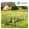 Hühnerzaun & Hundezaun, 12m Mobiler Zaun,PE Begrenzungszaun Gartenzaun - VOUNOT DE