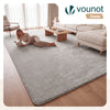Weicher Kurzflor Teppich Wohnzimmer mit Antirutschmatte 240x340 cm Grau