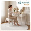 Weicher Kurzflor Teppich Wohnzimmer mit Antirutschmatte ф160 cm Creme