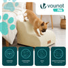 Hundetreppe Haustiertreppe aus hochdichtem Schwamm, rutschfest, 40x40x30cm Beige
