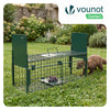Marderfalle Lebendfalle Metall Tierfalle mit Griff, 60x18x25cm Grün - VOUNOT DE