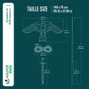 2er Set Vogelschreck Falke Drachen mit 4m Teleskopstange, Stil B&G - VOUNOT DE