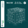 126L Gartenbox Aufbewahrungsbox mit integriertem 56 x 44 x 53 cm, Anthrazit