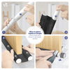 4er Set Türdichtung unten, zuschneidbare Zugluftstopper für Türen, 96 cm, Schwarz - VOUNOT DE