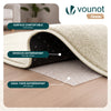 Weicher Kurzflor Teppich Wohnzimmer mit Antirutschmatte ф200 cm Beige