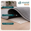Weicher Kurzflor Teppich Wohnzimmer mit Antirutschmatte ф120 cm Grau