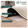 Weicher Kurzflor Teppich Wohnzimmer mit Antirutschmatte ф120 cm Beige