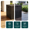 126L Gartenbox Aufbewahrungsbox Garten 56 x 43 x 53 cm, Holzoptik Braun - VOUNOT DE