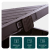126L Gartenbox Aufbewahrungsbox mit integriertem 56 x 44 x 53 cm, Braun