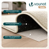 Weicher Kurzflor Teppich Wohnzimmer mit Antirutschmatte 120x160 cm Beige