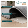 Weicher Kurzflor Teppich Wohnzimmer mit Antirutschmatte 160x230 cm Grau