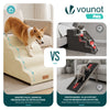 Hundetreppe Haustiertreppe aus hochdichtem Schwamm, rutschfest, 72x40x50cm Beige