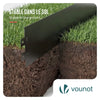 Rasenkante verzinkt Metall 10m, Beeteinfassung 100x13cm, 10 Stück, Schwarz - VOUNOT DE