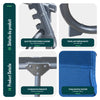 2er Set Sonnenliege mit Dach, 190 x 58 x 27 cm  Blau