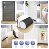 3er Set Türdichtung unten, zuschneidbare Zugluftstopper für Türen, 96 cm, Schwarz - VOUNOT DE