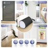 2er Set Türdichtung unten, zuschneidbare Zugluftstopper für Türen, 96 cm, Schwarz - VOUNOT DE