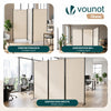 Paravent Raumteiler 3 Teilig Freistehend Stoff Trennwand 262 x 30 x 173 cm Beige