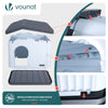 Katzenhaus & Hundehütte Indoor Outdoor, Haustierhaus Winterfest und Wetterfest 75 x 63 x 51 cm, Weiß - VOUNOT DE