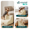 Hundetreppe Haustiertreppe aus hochdichtem Schwamm, rutschfest, 72x40x50cm Beige