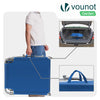 2er Set Sonnenliege mit Dach, 190 x 58 x 27 cm  Blau