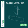 20er Set verzinkt Metall Rasenkante Beeteinfassung 100×18 cm, Braun
