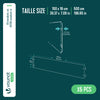 5er Set verzinkt Metall Rasenkante Beeteinfassung 100×18 cm, Braun