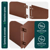 20er Set verzinkt Metall Rasenkante Beeteinfassung 100×18 cm, Braun