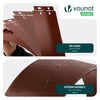 10er Set verzinkt Metall Rasenkante Beeteinfassung 100×13 cm, Braun