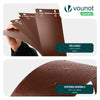 20er Set verzinkt Metall Rasenkante Beeteinfassung 100×18 cm, Braun