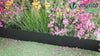 10er Set verzinkt Metall Rasenkante Beeteinfassung 100×18 cm, Schwarz