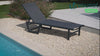 Sonnenliege Gartenliege aus Aluminium und Textilene 190x62x31cm Grau