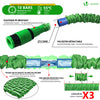 Flexibler Gartenschlauch 30m, Flexibel Wasserschlauch Dehnbarer mit 10 Sprühfunktionen, Grün - VOUNOT DE