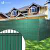 Sichtschutzstreifen für Doppelstabmatten 150m x 4.7cm, PVC Sichtschutz Zaun mit 300 Clips, Grün - VOUNOT DE
