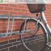 Fahrradständer für 6 Fahrräder, Boden und Wandmontage, Aufstellständer Mehrfachständer, Silber - VOUNOT DE