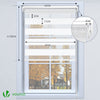 2er Set Doppelrollo klemmfix ohne Bohren, Duo Rollo Klemmrollo für Fenster und Tür, 45x150 cm, Weiß - VOUNOT DE